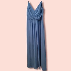 Lights blue bridesmaid/prom dress